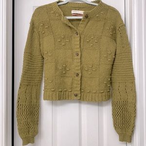 Anthropologie PILCRO Green Sweater